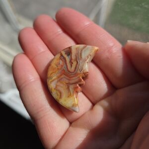 Crazy Lace Agate Moon Face